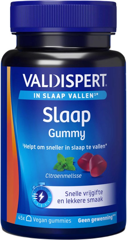 Valdispert Slaap Gummy - Citroenmelisse helpt te ontspannen en sneller in slaap te vallen* - 45 gummies
