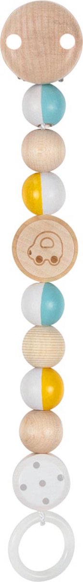 GOKI Fopspeenketting - Auto's - L21cm - Hout