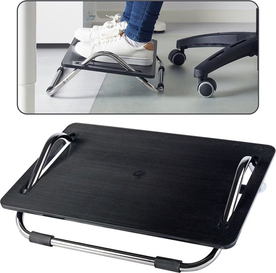 DAGOTTO Voetenbankje, zwart