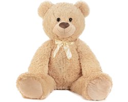 Pluche Beer 85cm - Teddybeer staand 85cm - Knuffelbeer - Beer pluche XXL - met Kraalogen