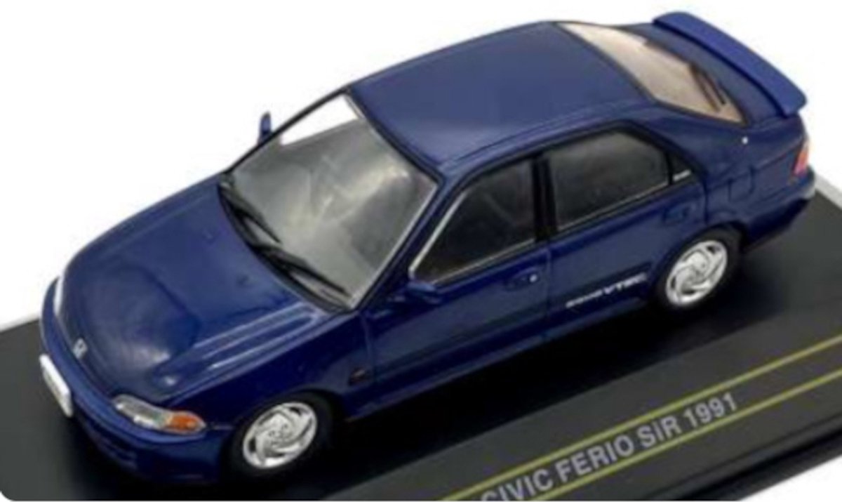 Honda Civic Ferio Si 1991 Donker Blauw - Model 1/43 - First:43