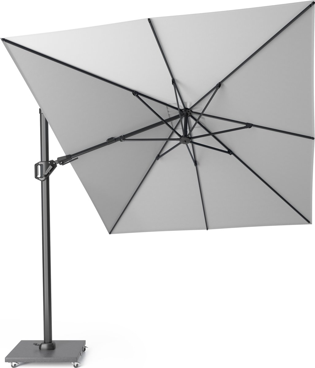 Platinum Challenger T2 zweefparasol 35x26 m - light grey
