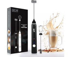Elektrische Melkopschuimer en Koffieopschuimer - Oplaadbaar USB en Handmixfunctie