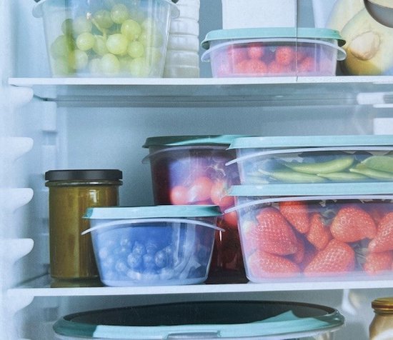 Rotho ELEMENTS Koelkast Bewaardoos Set 5-delig Mistletoe Groen ...