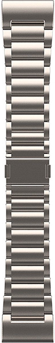 Titanium bandje - geschikt voor Garmin Fenix 3 / 5X / 5X Plus / 6X / 6X Pro / 7X / 7X Pro / 8 (51 mm) / Quatix 3 / 6X / Tactix (7) / Enduro (2) / Descent Mk1 / Mk2(i) / Mk3i 51 mm / D2 / Epix Pro Gen 2 51 mm - titanium