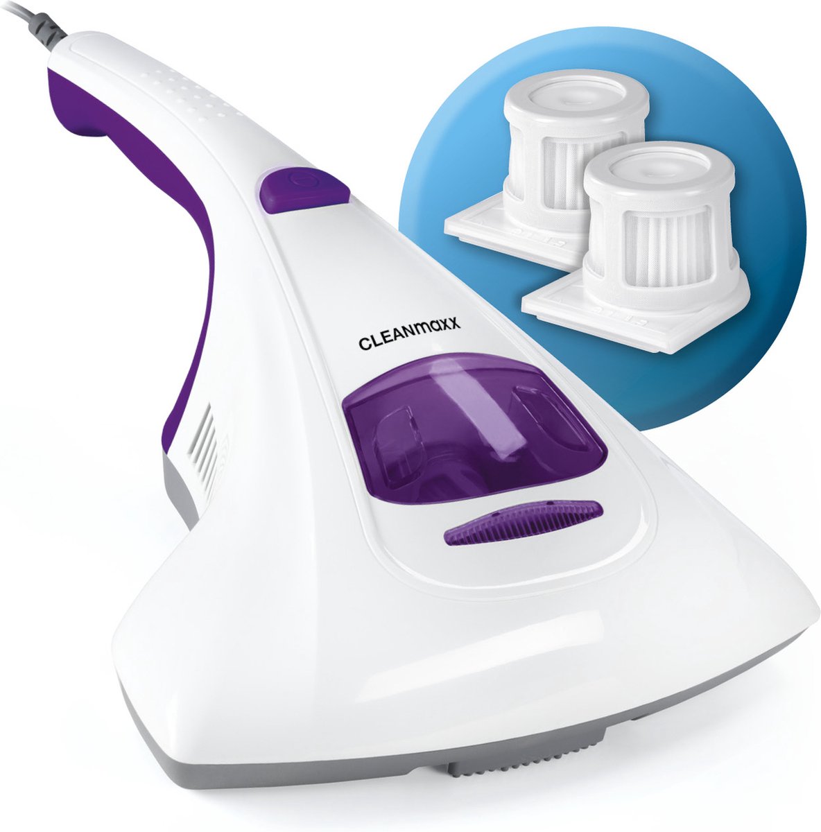 CLEANmaxx huisstofmijt hand-stofzuiger met UV-C lamp mijten - Reinigingsmachines