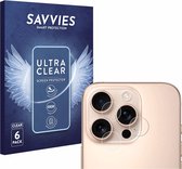Savvies - Protecteur d'écran pour Apple iPhone 16 Pro Max (objectif d'appareil photo uniquement) - Film de protection transparent (6 pièces)