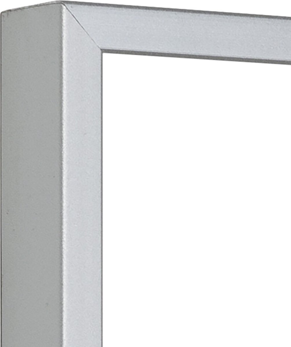 Lichtendonk Aluminium Wissellijst 100 x 150 Mat Zilver - Ontspiegeld Acrylite Glas - Salerno