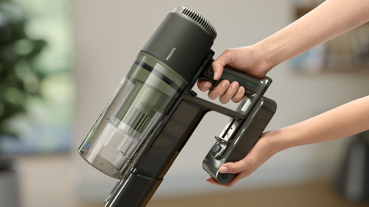Philips Steelstofzuiger Draadloos XC3033/01 - Zuigmond met LED verlichting - Zonder Zak - Met Kruimeldief - Batterijduur tot 60 min - Lichtgewicht - Zwart – foto 6