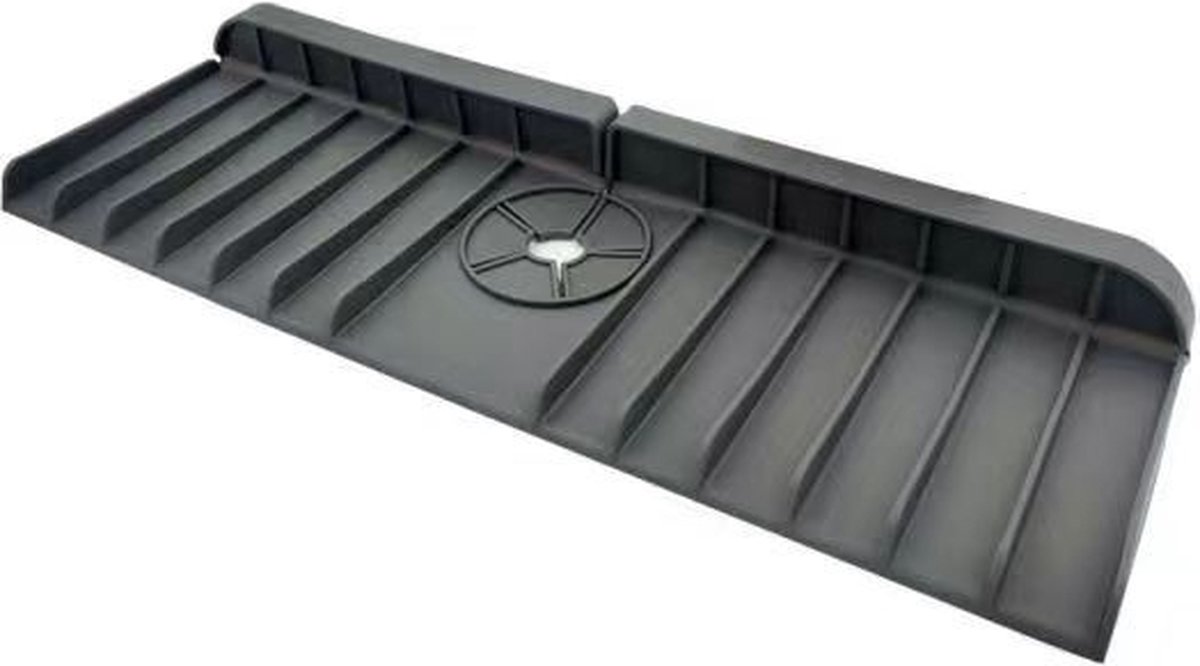 Goedkoopste Siliconen Kraan Mat-Sponshouder-Keukengootsteen-Gootsteen beschermmat-Donkergrijs-Aanrecht organiser-Keuken Aanrecht Drogen Mat-Splash-37 14 1.5cm