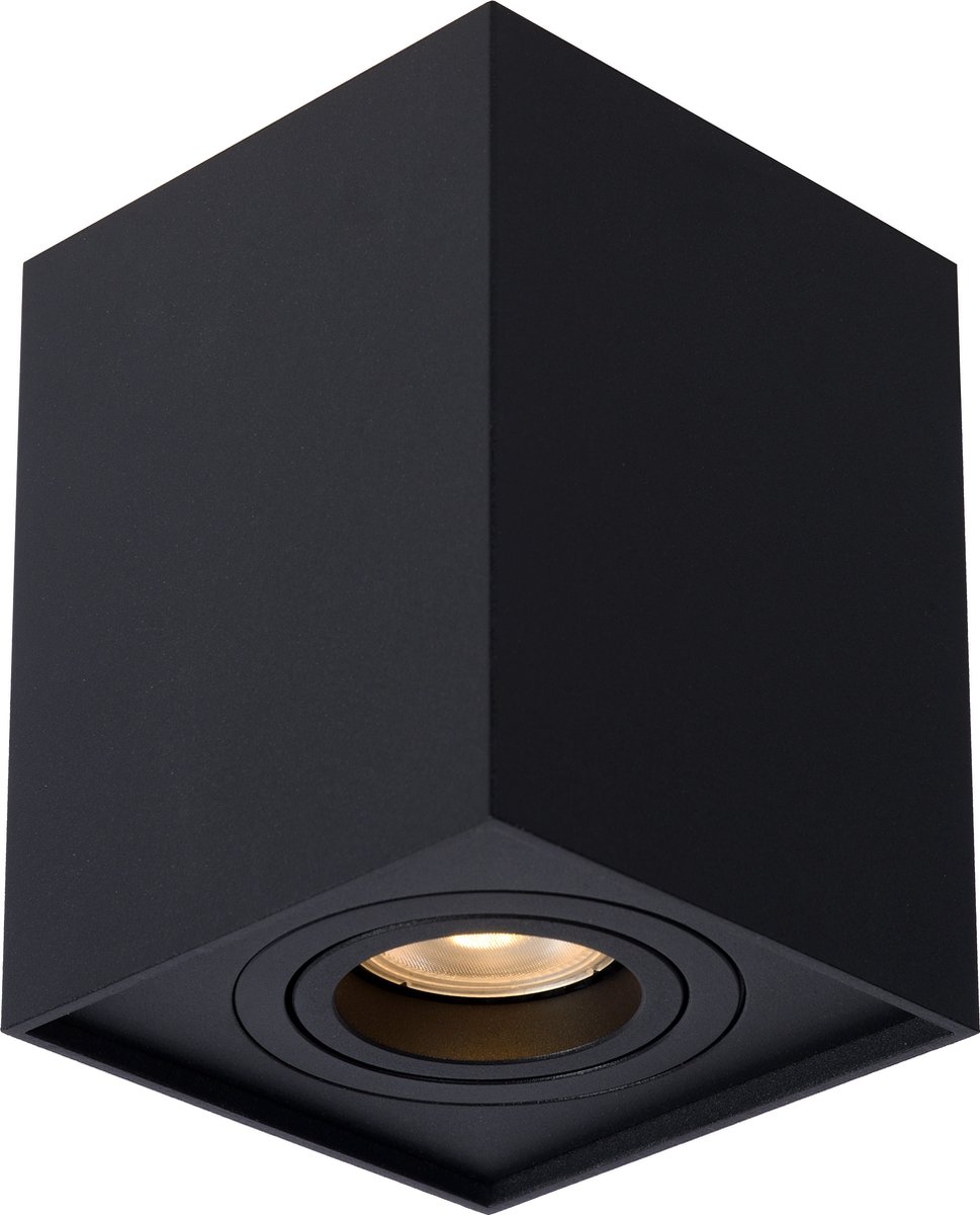 Lucide plafondspot Tube zwart GU10