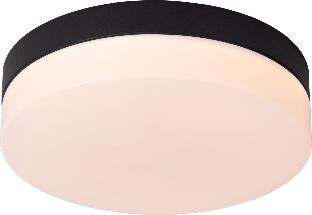 Lucide BISKIT - Plafonnière (Plafondlamp) Badkamer - Ø 23 cm - LED - 1x12W 2700K - IP44 -