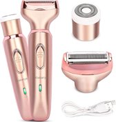 Bol.com 2 In 1 Vrouwen Epilator Scheerapparaat Ontharing Pijnloos Gezicht Scheerapparaat Bikini Schaamhaar Trimmer Thuisgebruik ... aanbieding