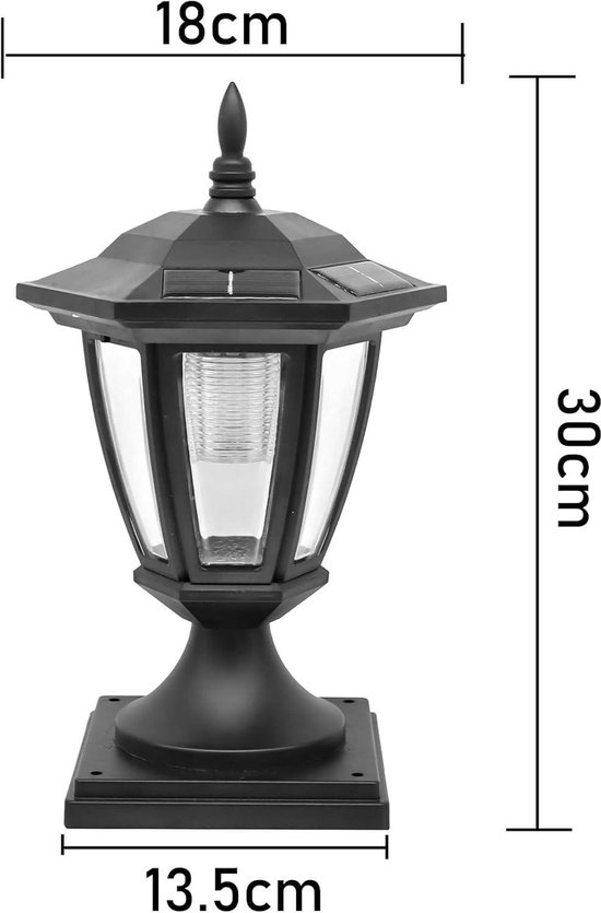 4-delige tuinverlichting op zonne-energie, paalkappen voor meerdere maten, 7 x 7,8 x 8,9 x 9, 10 x 10, standaard palen, 6000 K, IP65 waterdicht, paalkappen, houten palen, afdekkappen voor hekpalen met