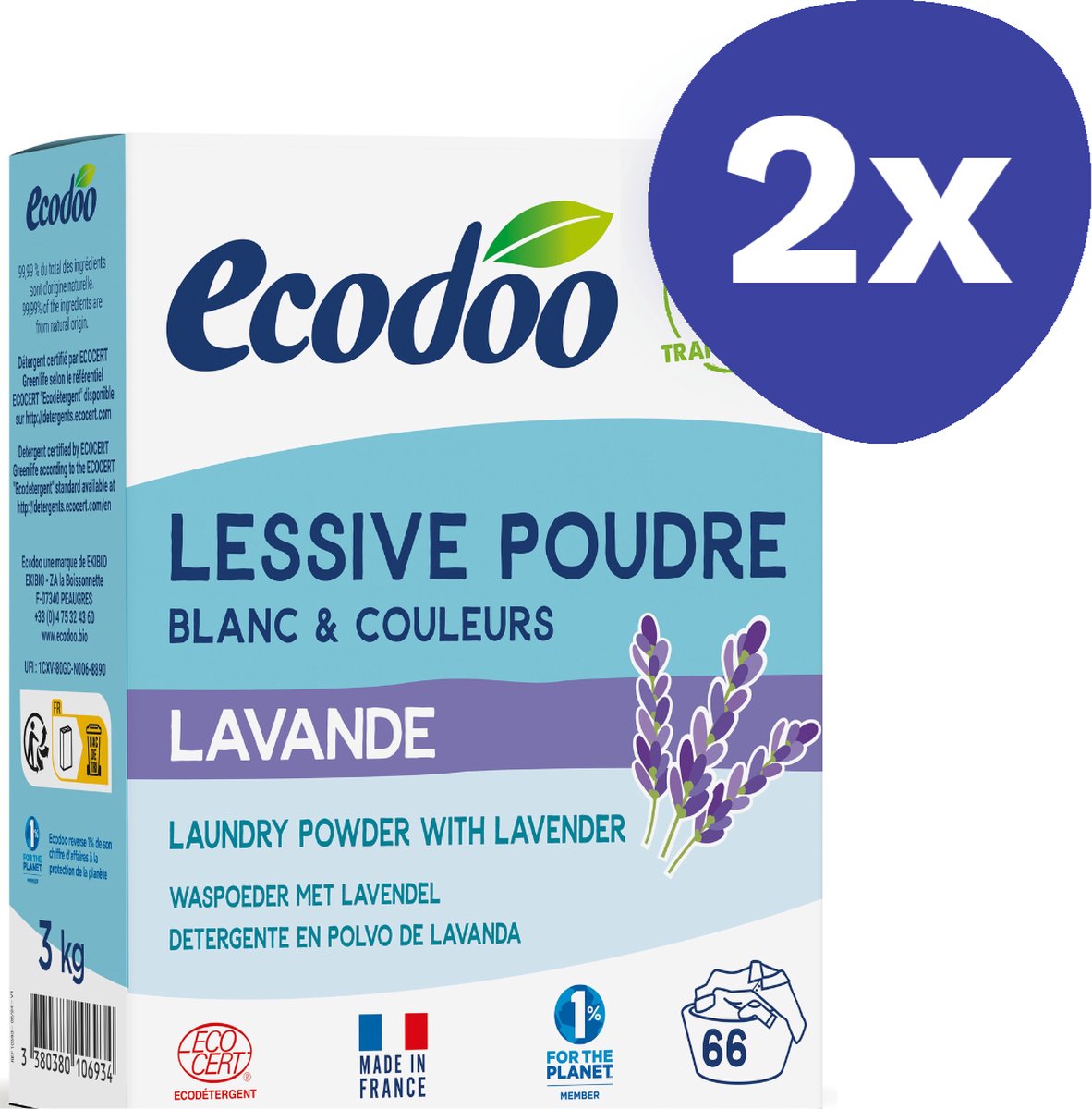 Goedkoopste Ecodoo Waspoeder (2x 3kg