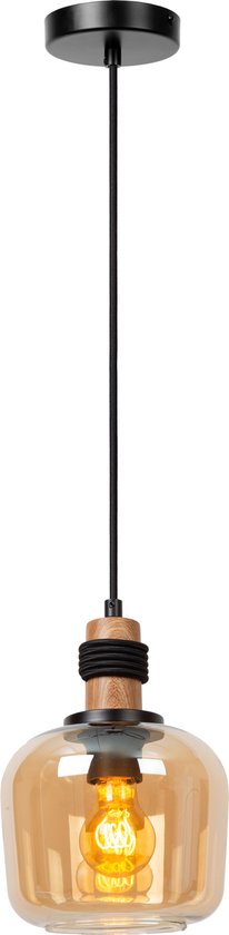 Lucide - Suspension - Ø 18 cm - 1xE27 - Ambre
