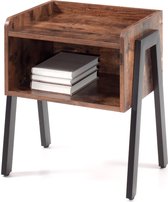 ACAZA Nachtkastje - Vintage Bruin - 42 x 35 x 52 cm (B x D x H) - Nachtkastjes Industrieel - Houten Nachtkastjes - Nachtkastjes Modern - Table de chevet - Nachtkastjes