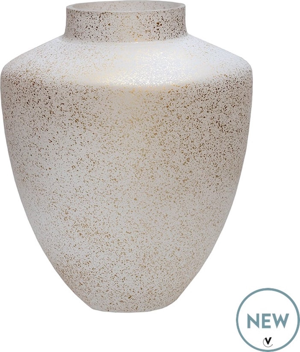 Vaas Tugela | Small | Sparkle | Gold - Goud | uniek design | Kerst Edition | Ø24,5 x H29 cm