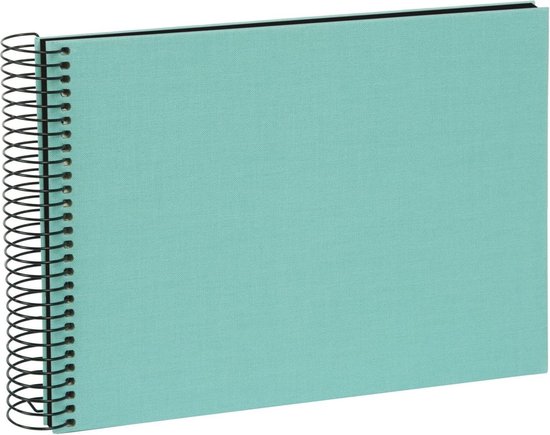 Mareli Fotoalbum, 31 x 31, omslag van katoen, blauw, 80 pagina's met zijdepapier