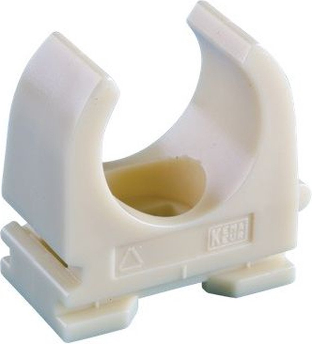 Sanders klemzadels 19mm creme, zak van 10 stuks