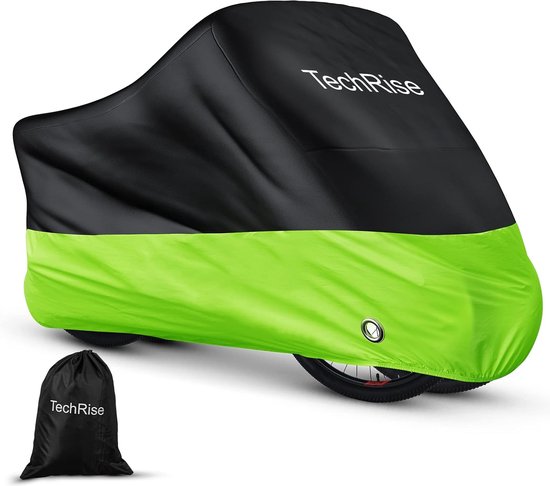 TeamObsidian Fiets Hoes - Waterdichte Buitenfiets Stalling voor 1 Fiets - Zwaar Werk Fietstentmateriaal - Constante Bescherming door alle Weersomstandigheden en Seizoenen