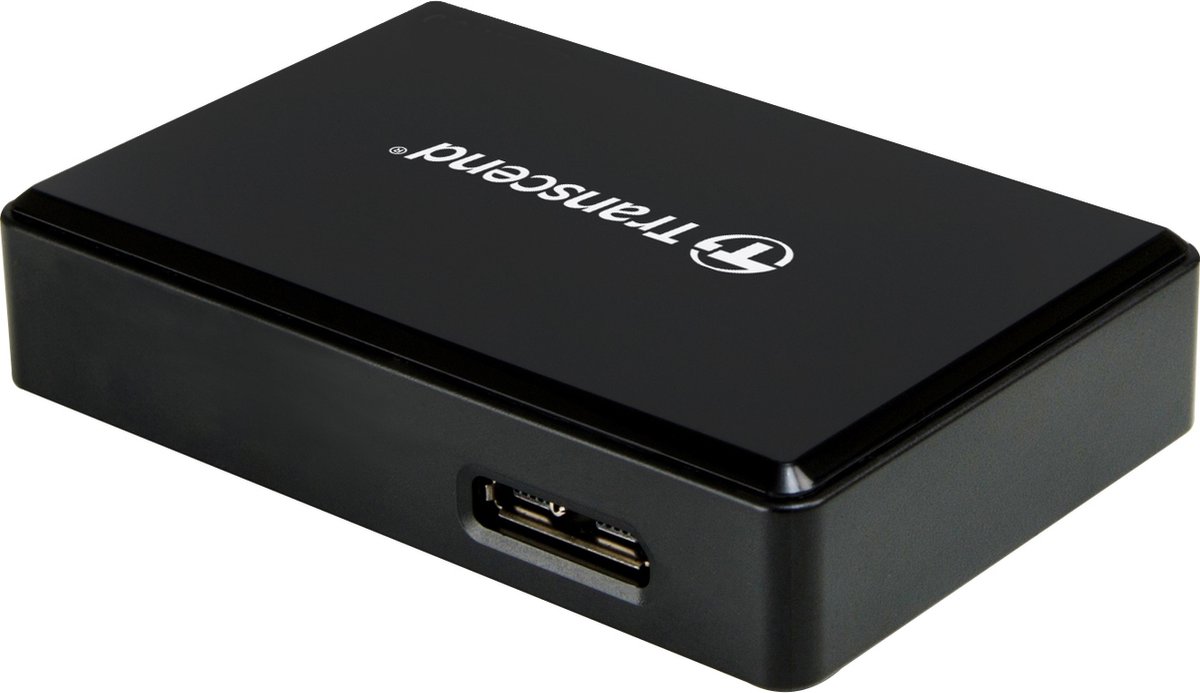 Transcend TS-RDF9K2 geheugenkaartlezer Micro-USB Zwart