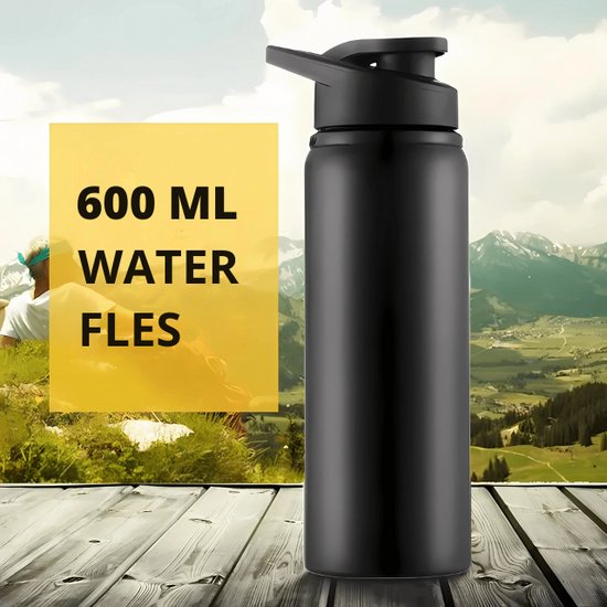 Sport bidon - Sportfles Roestvrijstaal - Waterfles Geïsoleerde Roestvrijstalen