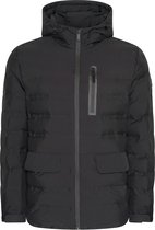 Mario Russo Padded Woven Jacket - Jas Heren - Winterjas Heren - Waterafstotend - Winddicht - Zwart - XL