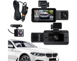 Lexium Dashcam voor auto - Dashcam - Dashcam voor auto voor en achter - Dashcam voor en achter - Dashcam voor en achter draadloos - Dual dashcam