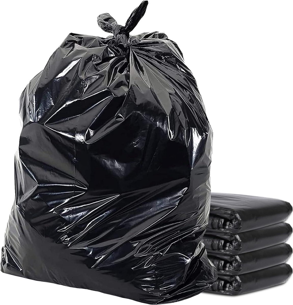 Goedkoopste Extra grote en extra zware zwarte vuilniszakken - 50 stuks (10x5) - Vuilniszakken