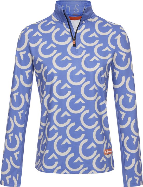 Gareth & Lucas Skipully The Eighty-Six - Femme L - 100 % polyester recyclé - Chemise de sport intermédiaire - Sports d'hiver