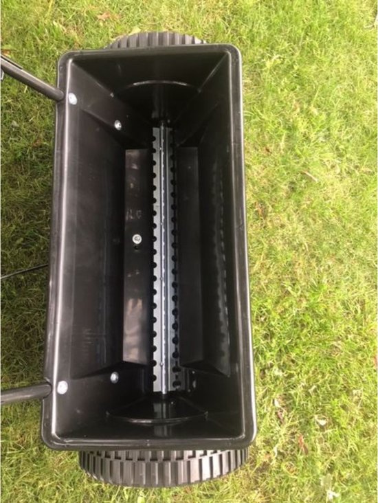 Professionele meststofstrooier Hermie 25 liter - Eenvoudig instelbare dosering voorkomt verspilling en beschermt je gazon - Duurzaam materiaal en roestvrije coating voor langdurig gebruik van Merkloos	 — afbeelding 3