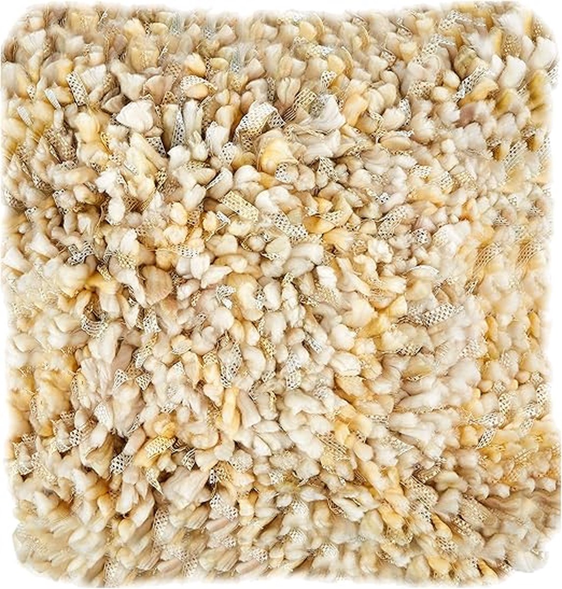 Heckettlane Sierkussen hoes Reina Beige 50 x50 beige/ geel