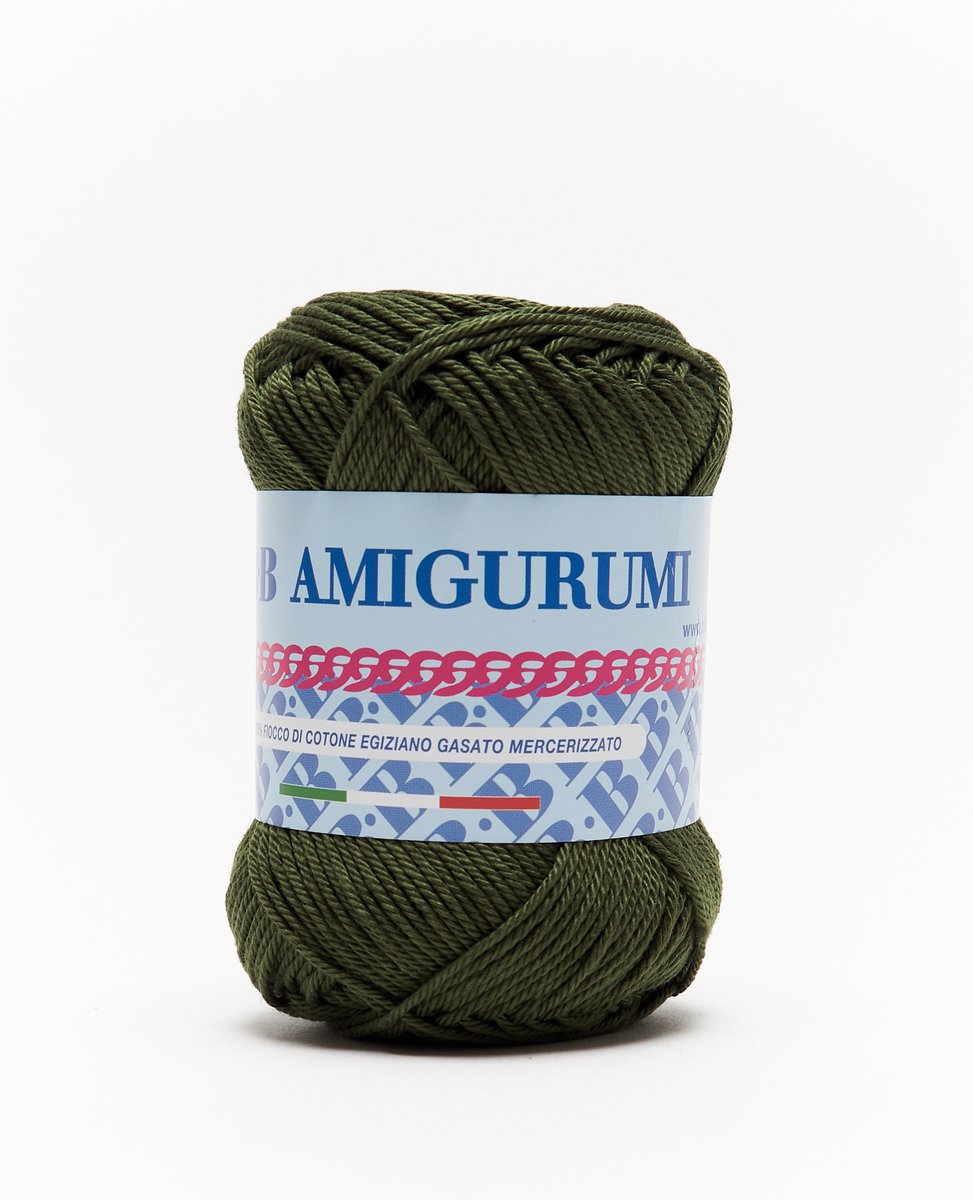 Tricot Cafè B.B.B. Filati Amigurumi Breigaren van puur katoen zeer zacht geschikt voor poppen en poppen machinewasbaar voor strijkijzer haaknaalden: 3-4 Verdone 780 50 gr