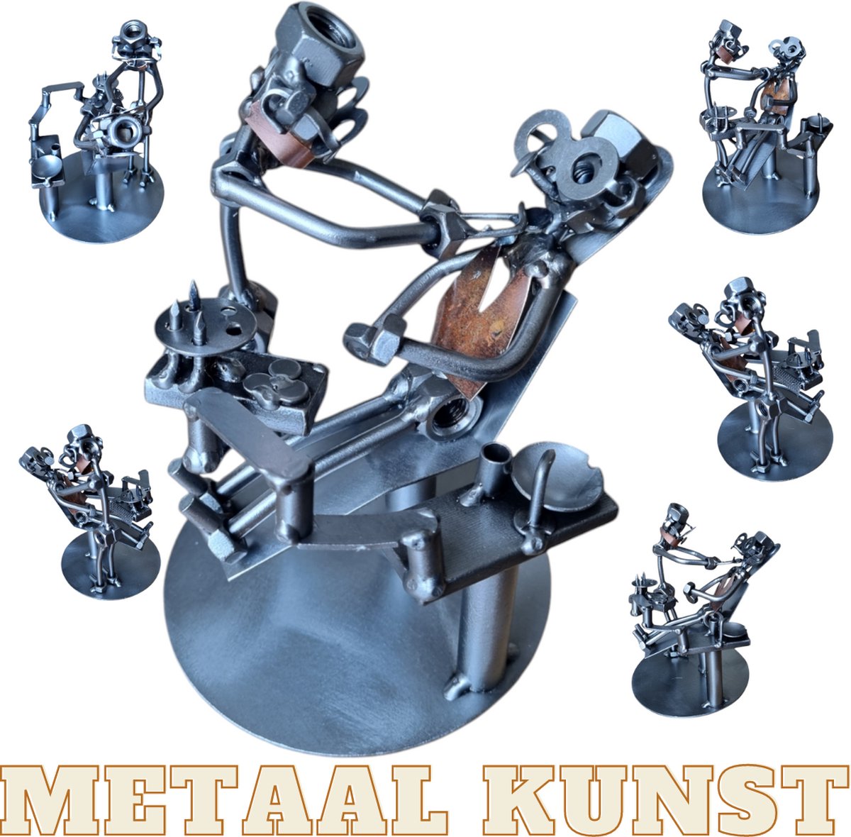 Tandarts-metaal kunst-metaal beeld-tanden-arts-het best cadeau-uniek-verjaardag-sinterklas gift-kerst-geschenk