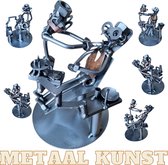 Tandarts-metaal kunst-metaal beeld-tanden-arts-het best cadeau-uniek-verjaardag-sinterklas gift-kerst-geschenk