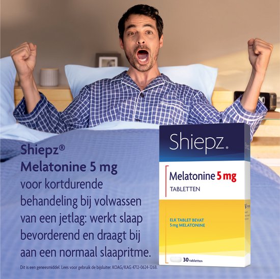 Shiepz Melatonine 5mg - 1 x 30 tabletten