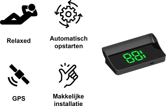 Auto Draadloze HUD Headup Display Solar GPS Digitale Snelheidsmeter Met Lcd Scherm Overtoerenalarm