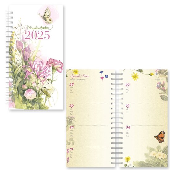 Foto: Hallmark marjolein bastin agenda 2025 weekoverzicht hardcover ringband 8 5x16 cm