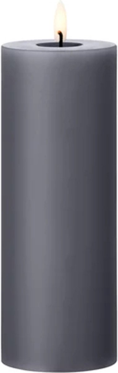 Ester & Erik Led Pillar kaars H20cm dark slate Grijs