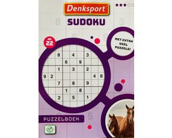 Denksport puzzelboekjes - Sudoku - puzzelboekjes - puzzelboeken volwassenen denksport - Nederlands - 3* - Meer dan 350 puzzels - Extra dik!