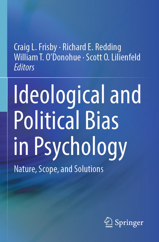 Ideological and Political Bias in Psychology - cover
