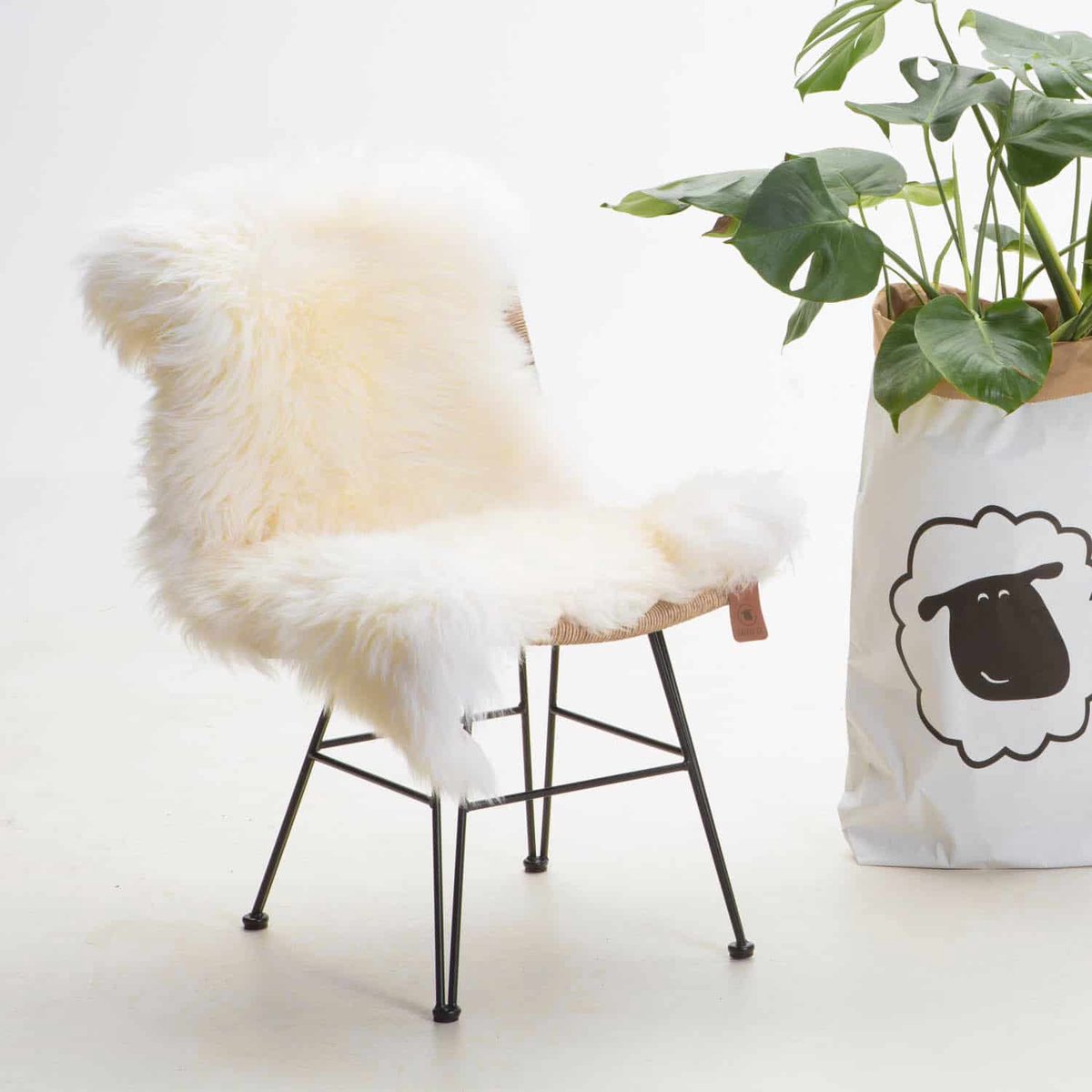 SHEEPY® | Schapenvacht | Lovany (Wit) XL (110-115cm) - Sheepy.cc