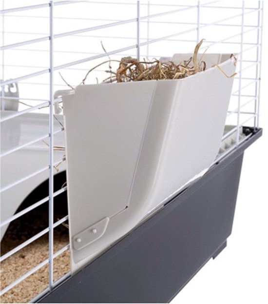 Ferplast Konijnenkooi Casita 100 - Dierenverblijf - 96 x 57 x 56 cm Zwart
