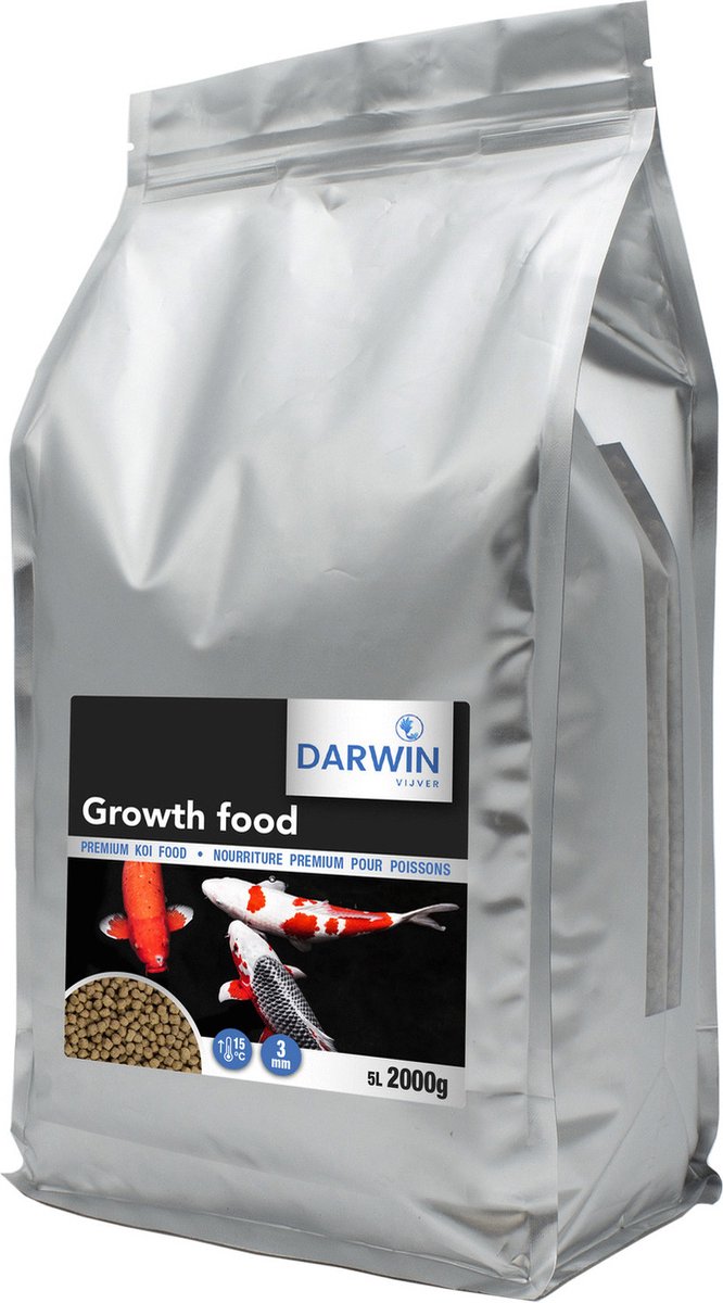 Darwin Premium Growth Food 3 mm - Vijvervoer - 5 l