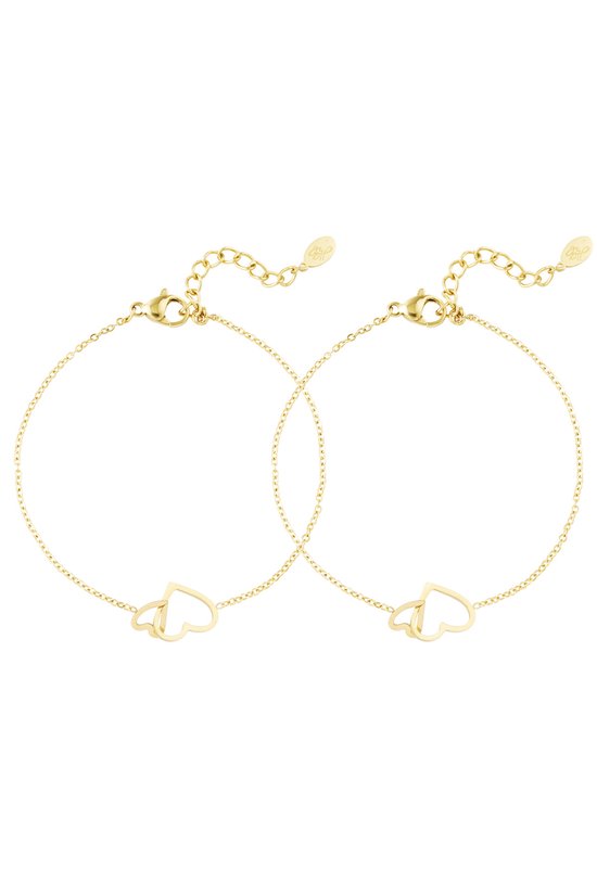 Bracelet amour éternel - couleur or - Fête des mères - amitié - Sans nickel - Cadeau pour femme - yehwang - Bijoux pour femme