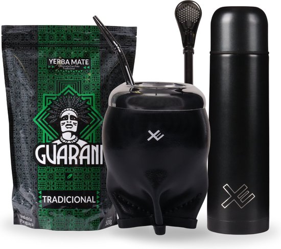 EquisMate Classic Yerba Mate Cimarron Cup - Thermo Flask - Bombilla - Yerba