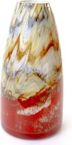 vase / vase à fleurs luxe bio H 30cm soufflé bouche / peint à la main