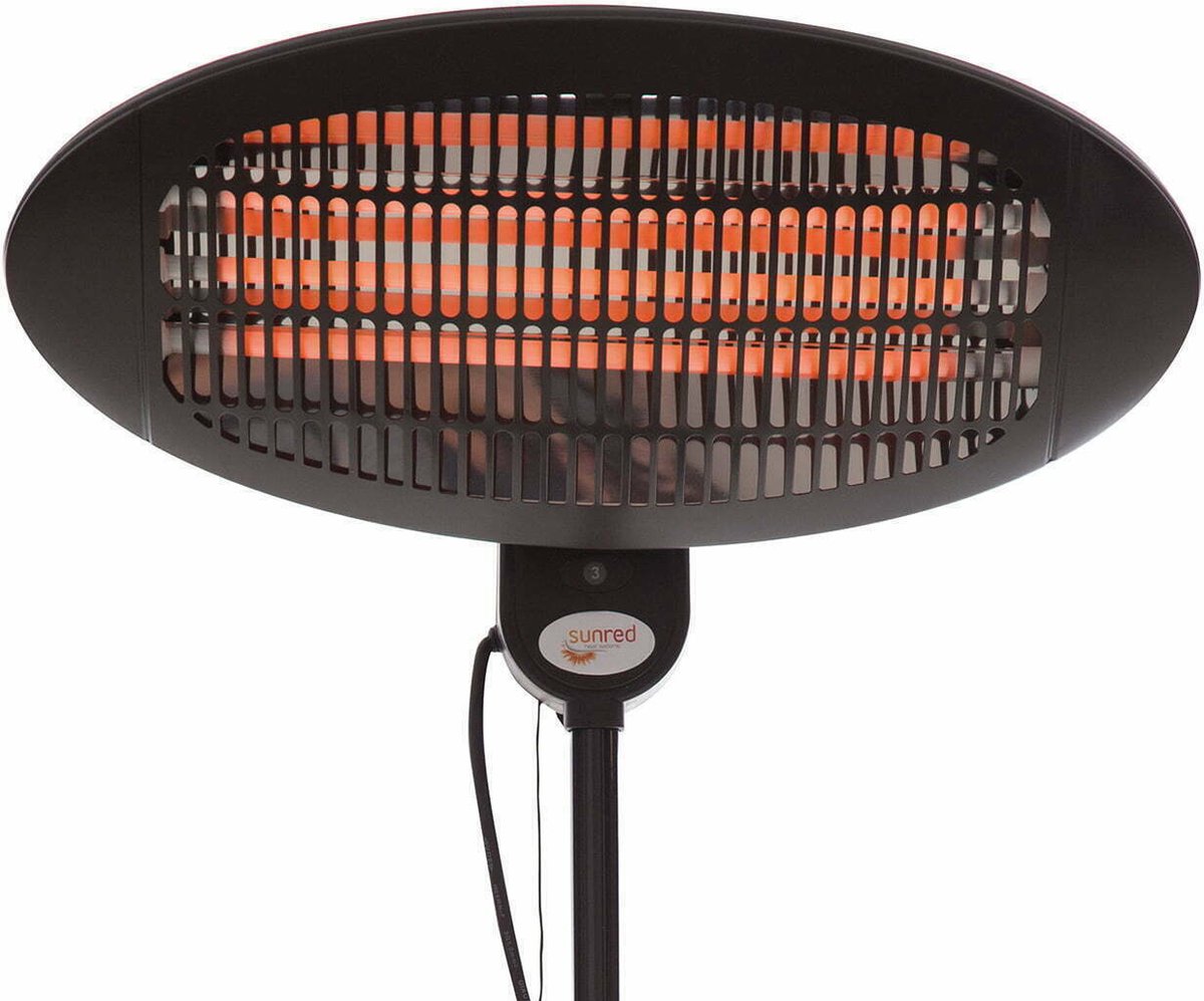 Sunred Elektra Quartz 2000 W - Freestanding Patio Heater - Black