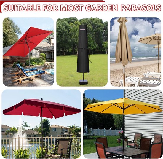 Cover For Cantilever Parasols Up To 400 Cm , 300x300 Cm And 350x260 Cm